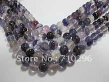 Natural Flourite Gem stone10 mm Round stone Jewelry Beads 40cm/strand 2024 - купить недорого