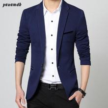 Yauamdb Men Outerwear Spring/Autumn Suit Coat  Male Brand Blazer Jacket Casual  Business Formal Wedding Dress Clothes 59 2024 - buy cheap