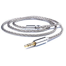 3,5 мм 8 ядер DIY 0,78 мм 2-контактный кабель для Weston TFZ 1964 w4r um3x es3 es5 наушники серебряные пластины кабели для IPhone Xiaomi 2024 - купить недорого