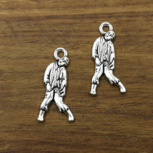 10pcs Charms walking dead zombie corpse 26*12mm Tibetan Silver Plated Pendants Antique Jewelry Making DIY Handmade Craftpendant 2024 - buy cheap