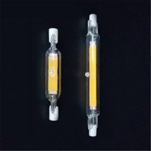 Tubo de vidro led r7s 10x, 118mm, 78mm, regulável em vez de lâmpada de halogênio 110v/220v, economia de energia, lâmpada led potente