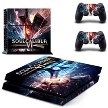 Игра Soulcalibur VI PS4 переводная картинка наклейка для Sony PlayStation 4 консоли и 2 контроллера кожи PS4 виниловые наклейки 2024 - купить недорого