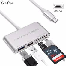 Leadzoe 5 in1 USB C HUB Type C SD TF Card Reader USB 3.0 Hubs with Micro USB Power Port USB Splitter OTG Type c Hub 2024 - buy cheap