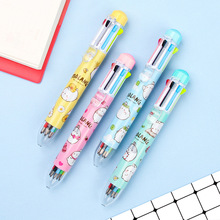36 pcs/lot Molang Rabbit 8 Colors Chunky Ballpoint Pen Cartoon animal ball pen School Office Supplies Stationery Gift 2024 - buy cheap