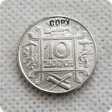 1938 polónia 10 zlotych moeda copiar moedas comemorativas-réplica moedas medalha moedas colecionáveis 2024 - compre barato