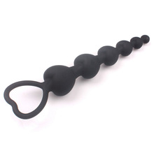 Environmentally friendly silicone massage Anal Sex Toys Anal Plugs Butt Plug Beads with Handles Adult Toys for Women Men Couples 2024 - buy cheap