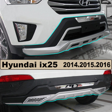 Placa protectora de parachoques para Hyundai ix25 2014 2015 2016 2017 delantero + trasero parachoques accesorios de coche 2024 - compra barato