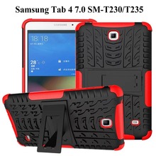 Funda resistente a prueba de golpes para tableta Samsung Galaxy Tab 4, 7,0 SM-T230, T235, T231, funda protectora híbrida resistente + película + bolígrafo 2024 - compra barato