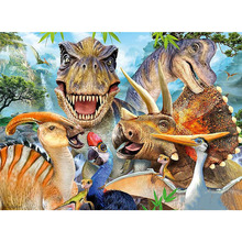 Pintura de diamante 5D DIY, mosaico de dinosaurio bordado, punto de cruz, pegatinas de pared, decoración del hogar 2024 - compra barato