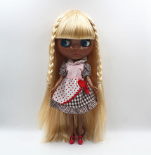 Бесплатная доставка, Большая скидка, RBL-434 кукла «сделай сам» телесного цвета, подарок на день рождения для девочки, 4 цвета, кукла с большими глазами, красивая игрушка для волос 2024 - купить недорого