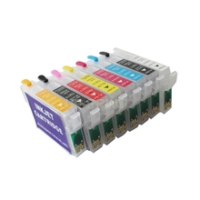 UP 1set R1900 T0870 t087 Refillable Ink Cartridge compatible for Epson Stylus Photo R1900 1900 T0870 - T0879 2024 - buy cheap