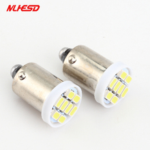 Baioneta de led ba9s 44, 47 t11 t4w, 6v/6.3v/12v/24v, 1206 3020 8smd, lâmpada pinball de led, sem ghosting/anti cintilação 2024 - compre barato