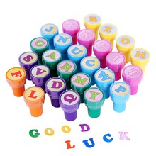 New 26 Pcs DIY Letter Alphabet Stamper Toy Sets Teach Kids Alphabet and Number Stamps Set Birthday Party Gift 2024 - buy cheap