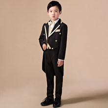 Blazer infantil de alta qualidade, masculino, 5 peças, roupa para baile, casamento, formatura, lantejoulas, formal, traje de vestuário, performance, casamento, 2016 2024 - compre barato