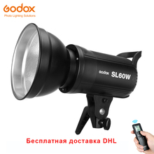 Free DHL Godox SL-60W LED Video Light 5600K White Version Video Light Continuous Light Bowens Mount for Studio Video Recording 2024 - buy cheap