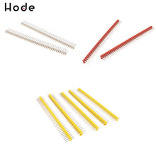 10PCS Red Yellow White Breakable Pin Header 2X40pins 2.54mm Double Row Male Header Connector Kit PCB Strip for Arduino 2024 - buy cheap