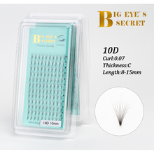 Big eye's secret 10D volume eyelash make up eyelash extensions hand-made black faux mink premium eyelash premade fan eyelashes 2024 - buy cheap