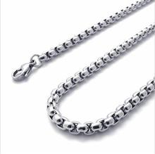 Corrente de prata de aço inoxidável 316l, corrente de 8 "-40" 3mm, colar de diy, para homens e mulheres 2024 - compre barato