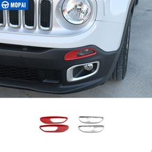 MOPAI-Lámpara de luz diurna de coche ABS, embellecedor de cubierta de decoración para Jeep Renegade 2015, accesorios exteriores, pegatina de estilo de coche 2024 - compra barato