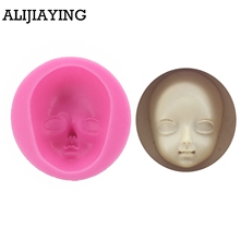 M0708 Baby Face Silicone Mold Cake Decoration tools Fondant Cake 3D Mold Food Grade 2024 - buy cheap