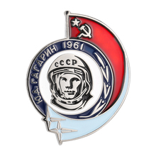 Gagarin pin space CCCP USSR Soviet Spaceman Propaganda spaceship shuttle Collects 2024 - buy cheap