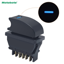 Motobots 1 pc novo universal 5 pinos interruptor da janela de energia do carro 12 v/24 v 20a com iluminação luz led azul # ca2945 2024 - compre barato