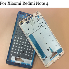 Titular do Quadro Da Frente Da Tela LCD Original Para Xiaomi Redmi Nota 4 4 Caso Da Habitação Quadro do meio Para Xiaomi Redmi Nota 2024 - compre barato