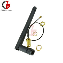 Cabo extensor de antena 2.4g sma, antena de ganho 3dbi para arduino esp8266 serial wifi 2024 - compre barato