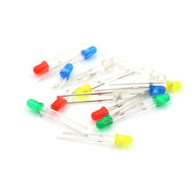 100PC/Lot 3MM Led Light Emitting Diode Red Green Yellow Blue White 2024 - buy cheap