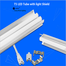 Free shipping 10pcs/carton 1.2m 18W,36W led t5 single tube ,double tube light with shiled to replace 28W 36W traditional light 2024 - buy cheap