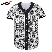 Ujwi unisex esportes camisa de beisebol 3d impresso crânios e sleleton tema dos homens camiseta homem da forma de grandes dimensões tshirt fornecedores 2024 - compre barato