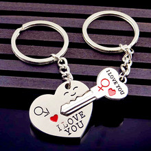 Llavero con forma de corazón de amor para hombre y mujer, accesorio para bolso, abalorio, joyería, regalo del Día de San Valentín 2024 - compra barato