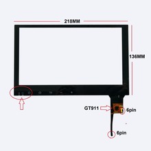 Pantalla táctil capacitiva de 9 pulgadas para coche, panel táctil de navegación android, 218x136 MM, IC:GT911, 6 pines 2024 - compra barato