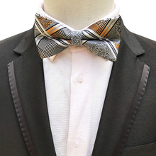 Mantieqingway Business Suit Bowknot Bow Ties Cravats Accessories Polyester Men's Bow Tie Brand Classic Plaid Printed Ties Bowtie 2024 - buy cheap