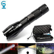 Tactical LED Flashlight Zoomable Lanterna Torch T6/L2 5 Modes Portable Flash Light 18650 Rechargeable Outdoor Camping Tent Light 2024 - buy cheap