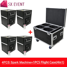 750w Spark firework fountain 5m height indoor safety cold pyro factory wholesale 4pcs machine with flycase 2024 - buy cheap