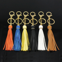 Модный кожаный брелок с кисточкой для женщин девочек многоцветная сумка Декор Подвеска автомобиль брелоки брелок для ключей сувенирный подарок 2024 - купить недорого