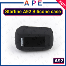 Бесплатная доставка Черный силиконовый чехол для Starline двухстороннее автомобиль сигнализация A92/A94/A62/A64/v62 ЖК-дисплей дистанционный пульт 2024 - купить недорого