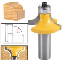 Brocas de enrutador de 1/2 pulgadas para Carburo de madera, brocas de enrutador redondas sobre el borde, cortador de fresado de radio de arco 3/8, carpintería, 1 unidad 2024 - compra barato