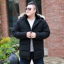 2019 Men's Winter Large Size  9XL 10XL Large Stand Collar Hooded with Fur Collar Cotton Can Remove Cap Thicken Warm Jacket 2024 - buy cheap