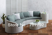 Горячая Распродажа! Самая популярная садовая мебель, секционный диван из ротанга 2024 - купить недорого
