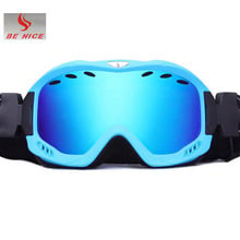 Benice óculos de esqui lente dupla anti nevoeiro esférica profissional máscara de esqui snowboard pontos 2024 - compre barato
