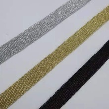 Hollow Lurex Mesh Webbing Fabric 1cm Wide Thin Polyester Nylon Webbing Not stretch Ribbon 3yards 2024 - buy cheap