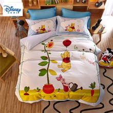 3d winnie the pooh piglet jogo de cama rainha tamanho consolador capas edredão para crianças quarto decoração gêmeo lençóis algodão colcha 2024 - compre barato