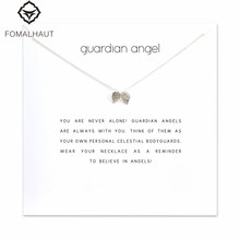 Wing Gold-collar de Ángel colgante de ala para mujer, gargantilla de estilo, joyería para mujer, regalo de cumpleaños 2024 - compra barato