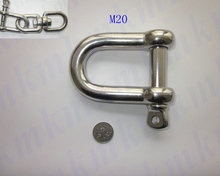 Wholesale High Tensile Marine Rigging Hardware Stainless Steel 304 D and Dee Type M20 Screw Pin Anchor Shackle 2024 - buy cheap