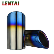 LENTAI Car Exhaust Muffler Tip Pipe Auto Accessories For Volkswagen VW Passat B7 CC Tiguan 2011 2012 2013 2014 2015 2016 2017 2024 - buy cheap