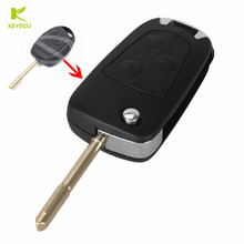 Keyecu-capa de chave remota modificada com 3 botões, para ford mondeo, fiesta, focus, ka 2002 a 2007, transit, connect 2010-2014 2024 - compre barato