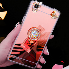 Luxury Soft Silicone Mirror Case For Samsung Galaxy J3 J5 J7 2016 J4 J6 J8 A5 A7 2017 A6 2018 Cover Bling Crystal Ring Holder 2024 - buy cheap