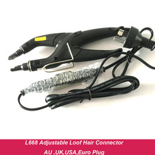 L668 Hair Iron 1Pc Adjust-Temperature Hair Extension Fusion Connector Black Color USA UK AU Euro Plug 2024 - buy cheap